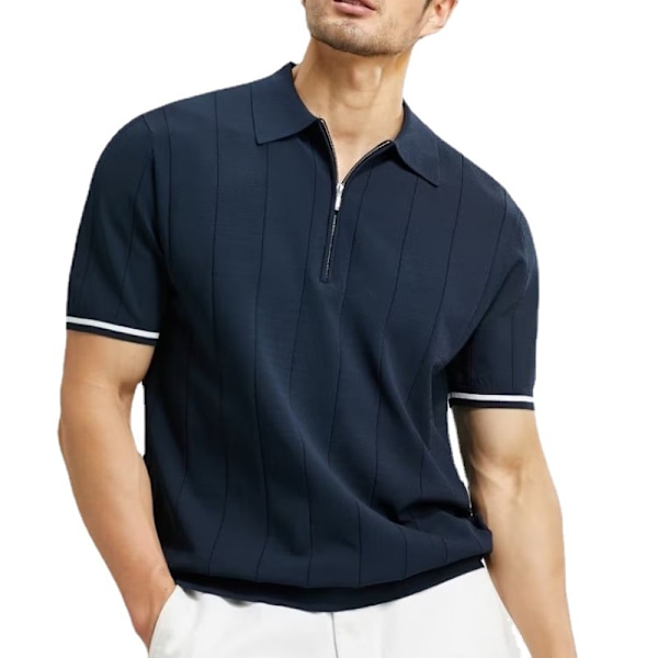 Ice Silk Kortärmad Pikétröja Konstnärlig Mäns Fashionabla Sommar 2023 Ny Fashionabel Enkel Fashionabel Ungdom Populär Utskrift Japansk Stil White XL