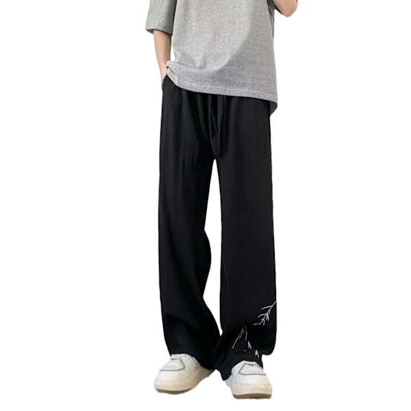 Nya Kinesiska Stil Casual Byxor Mäns Vår Sommar Fashion Märken National Style Byxor Män 2024 Nya Byxor Höstdräkt Byxor White XL