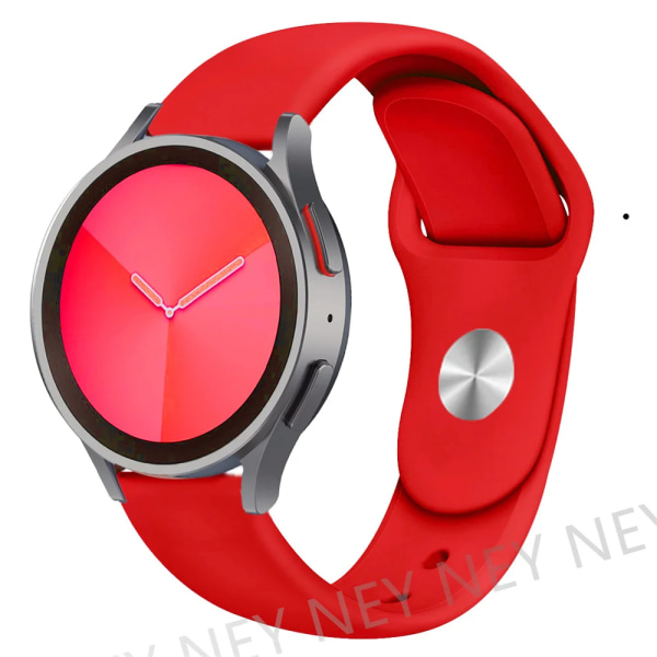 Silikonrem för Samsung Galaxy watch 4/5/5 pro/6 Classic/Active 2/Gear S3 armband 20mm 22mm band för Huawei GT 4/2/2e/3 pro red-12 Galaxy 5-5 pro