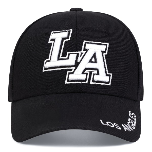 2st Los Angeles broderi cap Enfärgad Casual solhatt Lätt justerbar pappa hattar kvinnor män Red One Size Fits All