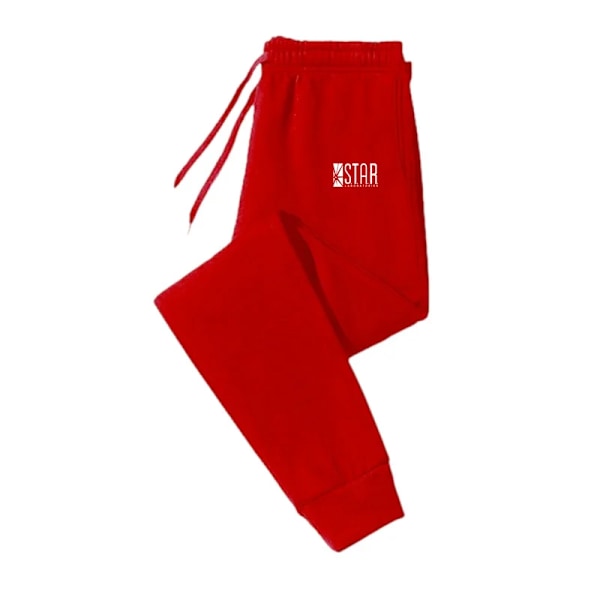 Joggere Mode Baggy Bukser Casual Sweatpants Komfortable Fitness Bukser Bløde 2024Ny red 1 M