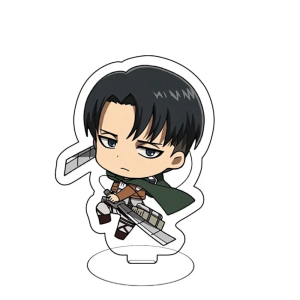 Attack on Titan Anime Figur Acryl Stativ, Modellplatta, Skrivbordsdekoration, Skylt, Nyckelring, Julgåvor, 8cm 04 8cm