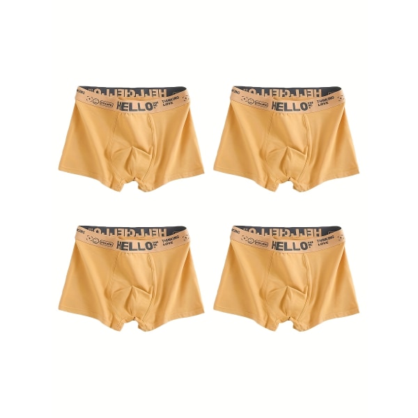 4pack Herr bomull Andas bekväma boxer Underkläder 4 Assorted Colors XL(52)