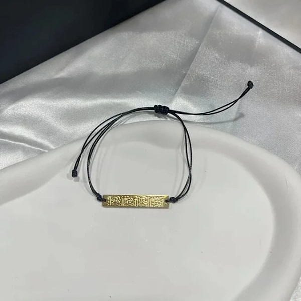 Ny trendig arabisk stil armband i rostfritt stål med dubbla lager pärlkedja för män och kvinnor, etnisk stil smycken gåvor CK1774-gold rope