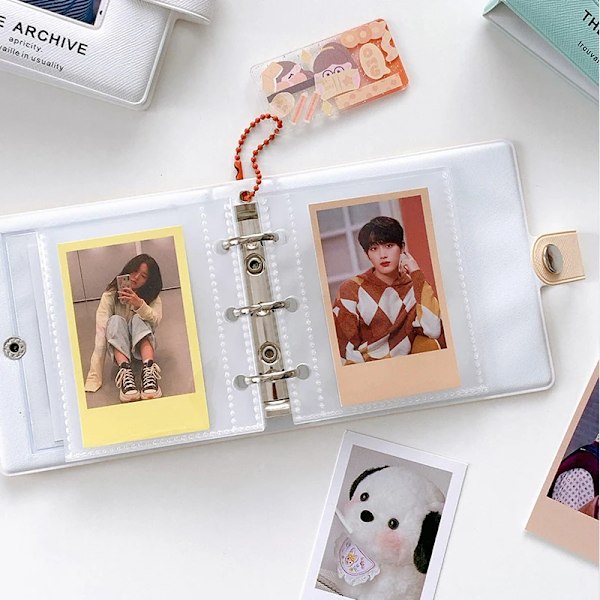 Ins Mini Loose Leaf Album Photocard Binder 3 Tum Fotokort Bok Album Photocard Avstängbar Storage Album Album De Fotos S2