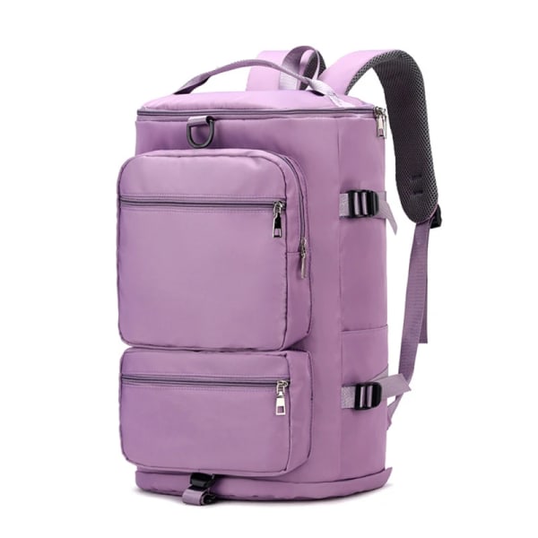 Kvinnor Stora reseryggsäckar Vattentäta Snygga Casual Daypack-väskor med bagagerem Ryggsäck Dam Sport Yoga Bagageväskor Dark Purple B