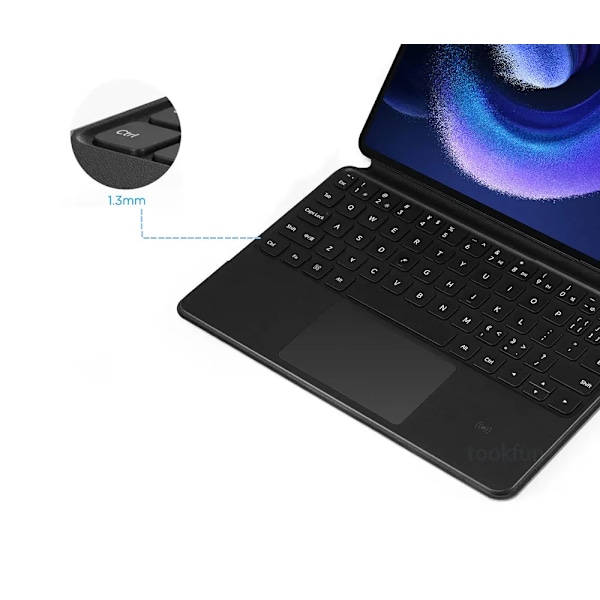 Alkuperäinen Xiaomi Pad 6/6Pro Smart Touch -tabletti Näppäimistö Nfc Langaton Ultraohut Kosketuslevy Nahkainen White