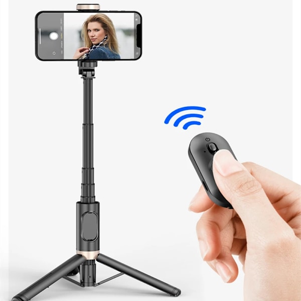 Roreta 2024 Ny Bluetooth Selfie Stick Vikbar Trådlös Stativ Med Bluetooth Shutter Monopod Live Foto För Bluetood Ifona Option 01