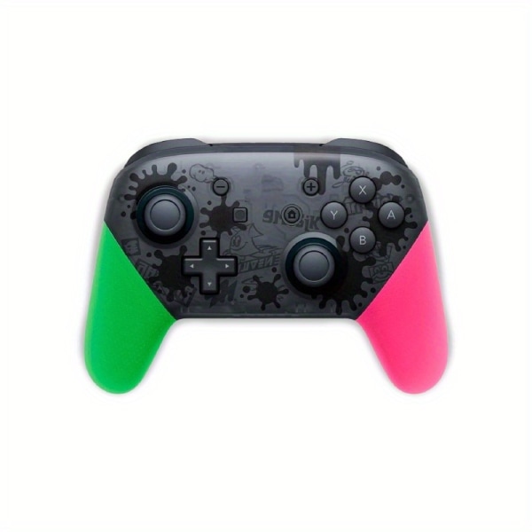 För Switch Pro Controller, Trådlös Controller kompatibel med SWITCH/OLED/LITE, För Switch Remote Gamepad med NFC, 6-axligt gyro, Dual Motor Vibration Pink Green