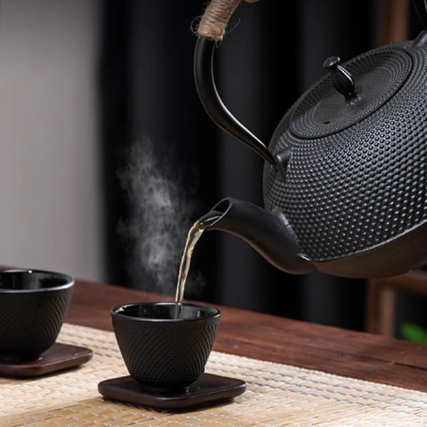 Théière en fonte avec infuseur en acier inoxidable, théière japonaise, bouilloire à thé Oolong, Kung Fu, thé Puer 60ML 4Cups