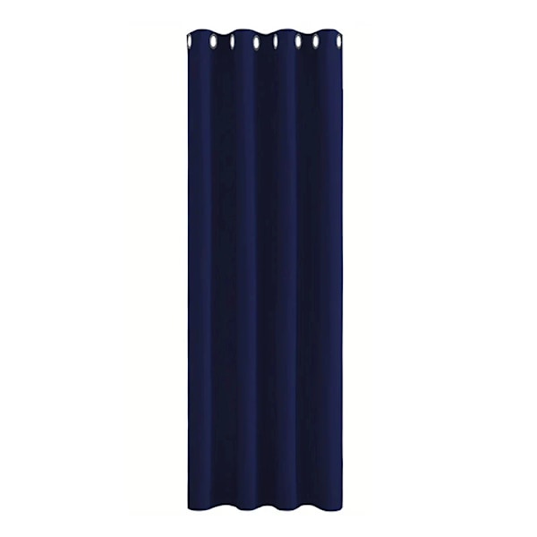 Grommet Solid Blackout -verhot Navy Blue-1Panel 132X160cm(WxL)