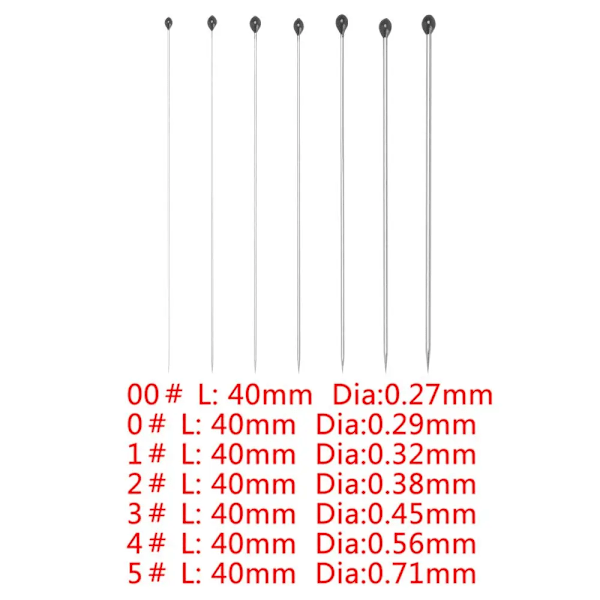 100Pcs Rostfritt Stål Spelar Stift Hög Hårdhet Nål Bra Flexibilitet Stift Entomologi Utbildning Skarp Tips Lab Tillbehör A3-(0.45mm)