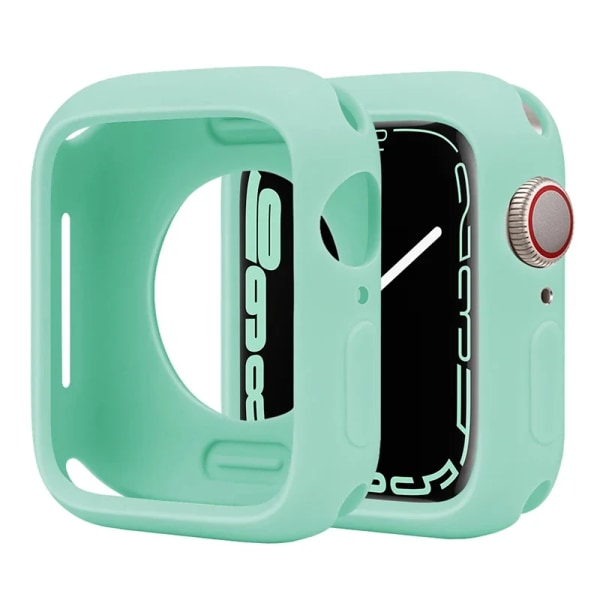 Candy Soft Case för Apple Watch Cover 9 8 7 6 Se 5 45mm 42mm 38 Skydd Iwatch Serie 44mm 40mm 41mm Bumper för kvinnor 06 turquoise series 7 8 41MM