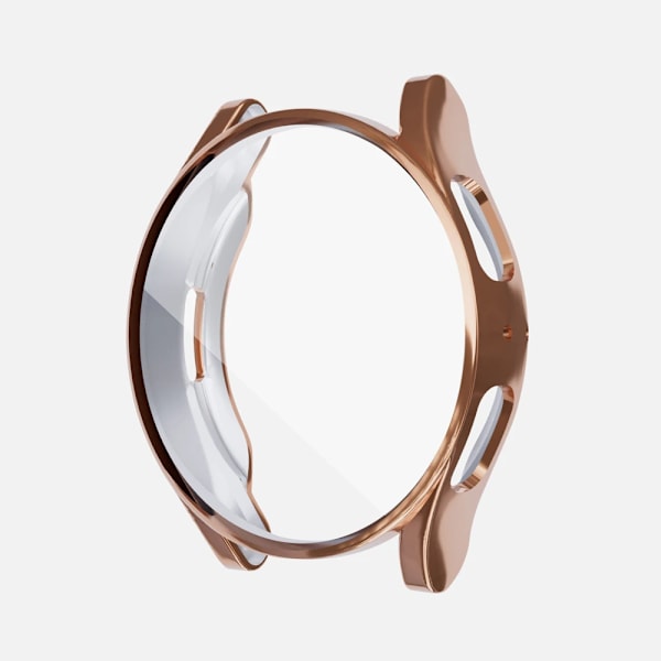 Tpu-pläterad fall för Samsung Galaxy Watch 7 40mm 44mm skärmskyddsaccessoarer All-Around klockfodral för Gala Xy Watch Fe Rose Gold Galaxy Watch FE