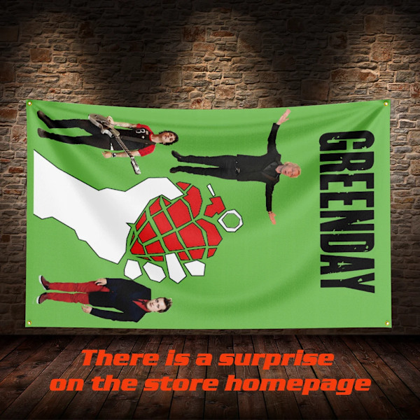 3 x 5 FT G-Green Days Flag Banner Musikplakat Eventyr Tapet Baggrund Havefest Banner Værelse Garage Stue Dekoration ZZZ1205 150 x 240cm