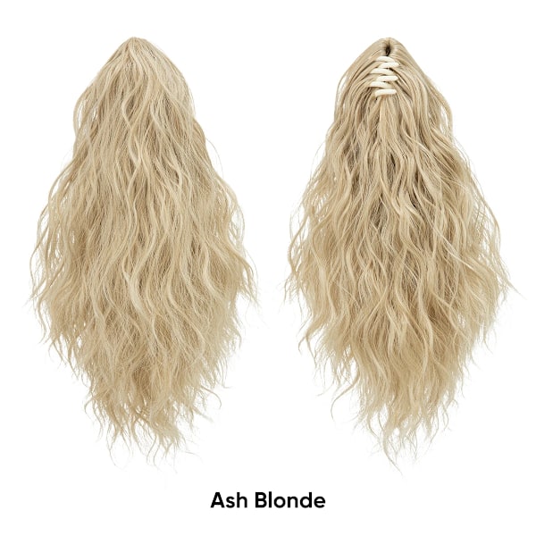 13Inch Premium Syntetisk Curly Claw Clip I Ponytail Blond Brun Kort Hårpiece Fake Hår Falsk Pigtail Hår Ex Ex P064 24-613