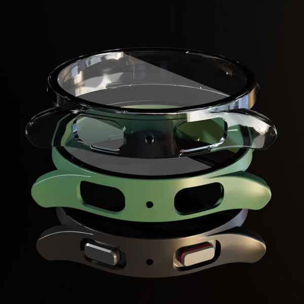 Glas+ Case för Samsung Galaxy Watch 5 pro 45mm tillbehör PC Bumper Cover All-Around Skärmskydd Galaxy Watch 5 40mm 44mm green Galaxy watch 5 44mm