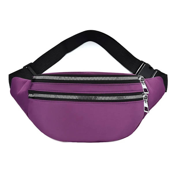 Dammidjeväska utomhus sport löpning gym bärbar stor kapacitet praktisk vattentät dam crossbody väskor purple