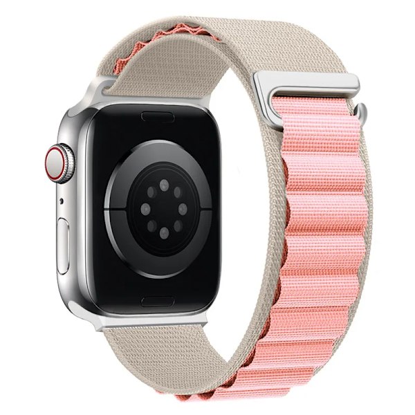 Alpine Loop-armband för Apple Watch Ultra 2, 49 mm, 44 mm, 40 mm, 45 mm, 41 mm, 42 mm, 38 mm, 45 mm, armband correa iWatch serie 9, 8, 7, 6, se star pink 38mm 40mm 41mm