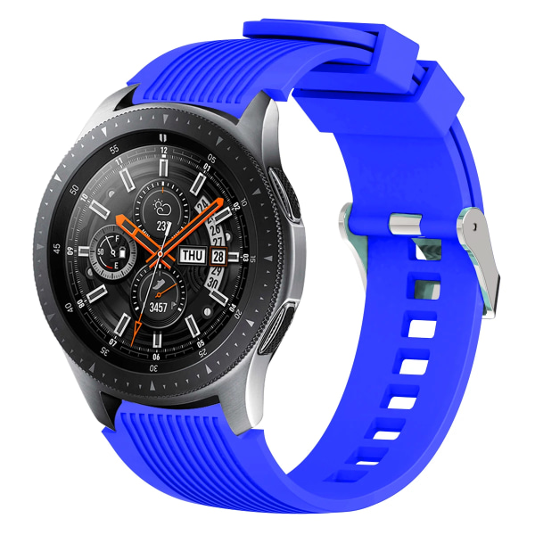 22mm mjukt silikonband för samsung Galaxy wtch 3 46mm Gear S3 Huawei watch GT GT2 46mm bekvämt band för Amazfirt GTR 47mm Royal blue A Galaxy watch 46mm