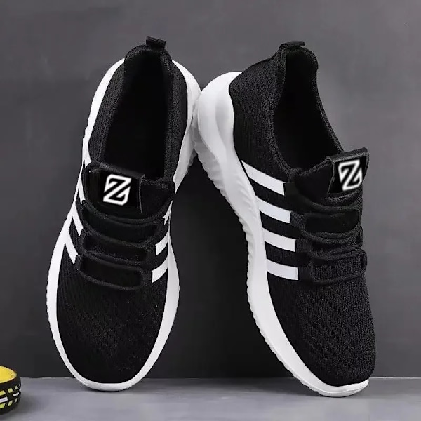 Utomhus Sport Skor För Män Casual Skor Tenis Masculino Män Sneakers Mesh Andningsbar Man Vit Running Tennis Sko Bekväm black 41