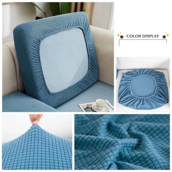 Tjocka elastiskt cover för vardagsrum Enfärgad möbelskydd Soffa Cover överdrag avtagbara sofföverdrag Color 1 E2 ( 95-135cm ) 1pc