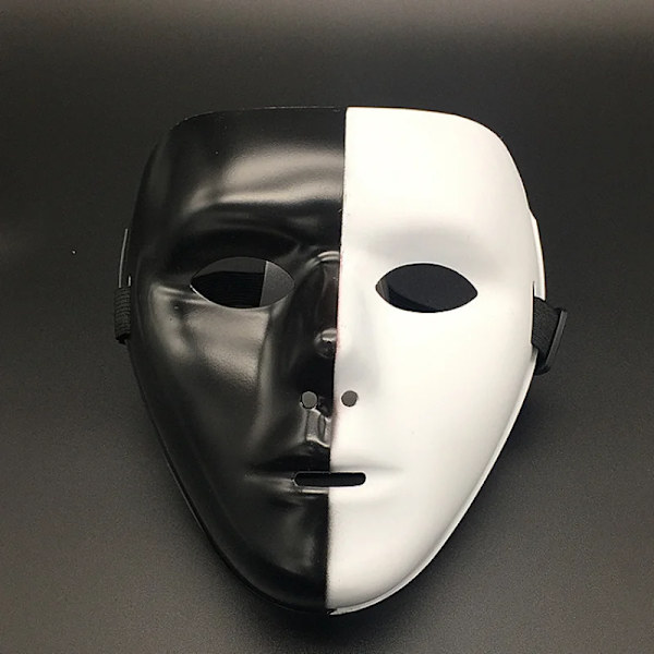 1. Full Face Mask Handmålad Halloween Maskerad Skrämmande Fest Tillbehör Cosplay Kostym Tillbehör Anslag S 8