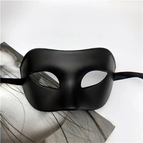 Kvinna Män Masquerade Mask Prom Retro Mönster Solid Färg Masker Mardi Gras Kostym Party Påsk Bröllop Födelsedagshall Owenen Style C