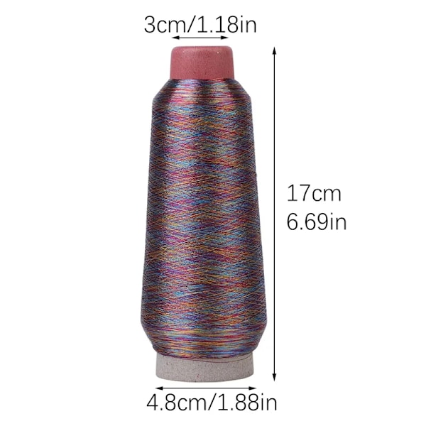 1Pc Sytråd Symaskin Kontrådar Överlåsning Sticka Tillbehör Kors-Stitch Broderitrådar Vävd Linje purple rose red