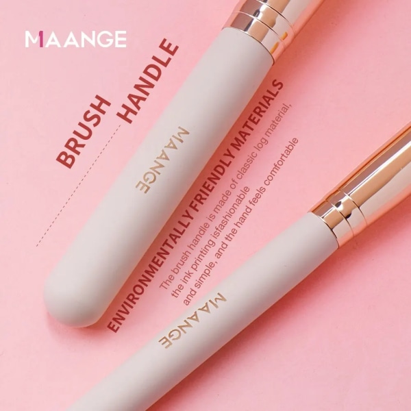 2st Foundation Concealer Makeup Brushes Kit Dense Soft Bristle Professionell kosmetisk borste för kvinnor Skönhet Apricot