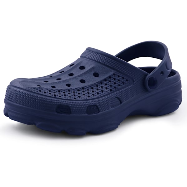 Kidmi Mode Män Clogs Tofflor Sommar Clogs Tofflor Utomhus Andas Strand Tofflor Mjuka Män Trädgård Tofflor Hem Hem Sandaler Nary 45