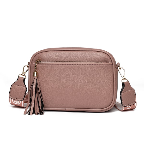 Fransk stil All-Matching Ins Niche taske 2024 sommer kvinders crossbody telefon taske vestlig stil ensfarvet Cross-Border kvast taske Creamy-White