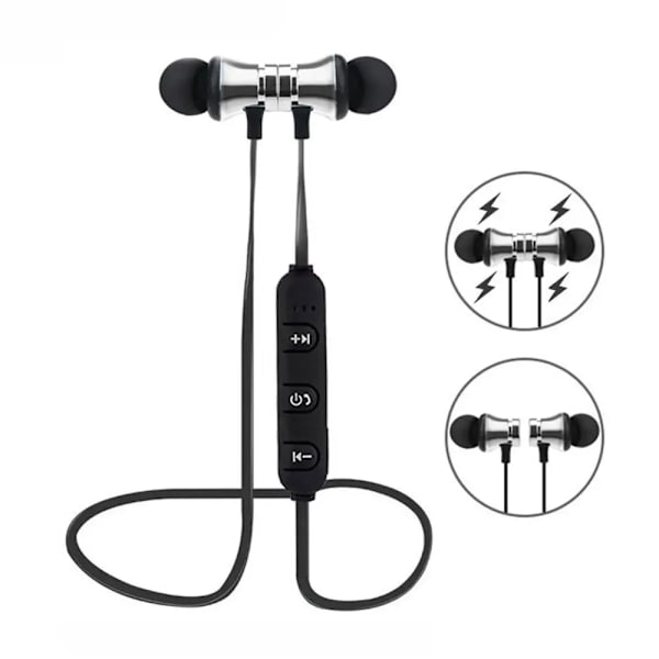 Xt-11 Bluetooth 4.2 Langattomat Kuulokkeet Urheilukuulokkeet Vedenpitävä Korvanappi Niskapanta Magneettinen Kuuloke Mikrofonilla Matkapuhelin Älypuhelin Black