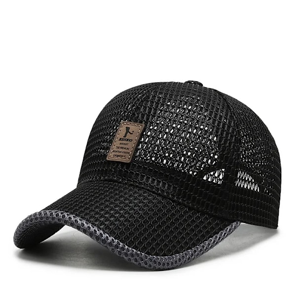 Sommer Unisex Mænd fiskeri Baseball Caps Kvinder Åndbar Mesh Snapback Hatte Sort Casual Sport Hatte Cap Grey Adjustable