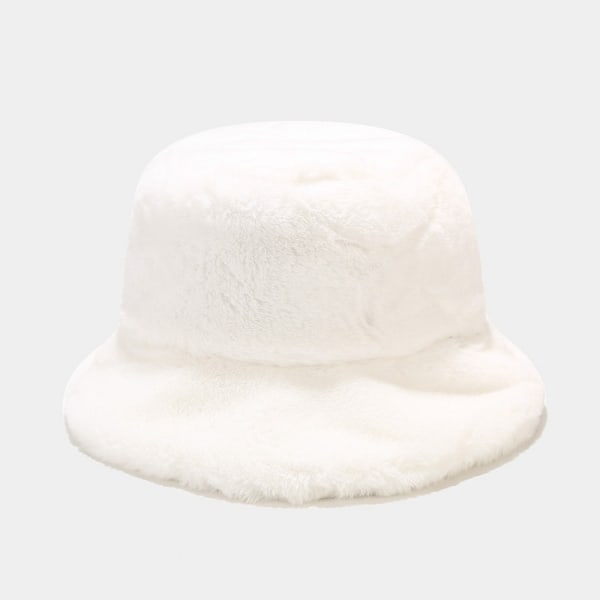 Ins Plush Hat Kvinnliga Japanska Litterära Retro Enkel Fisherman Hat Höst Och Vinter Koreanska Version Av All Varm Mode Hatt Black M（56-58cm）