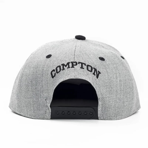 Nya högkvalitativa Compton-broderier baseballhattar Mode justerbar bomull män Kepsar Traker hatt dam hattar hop snapback cap gray