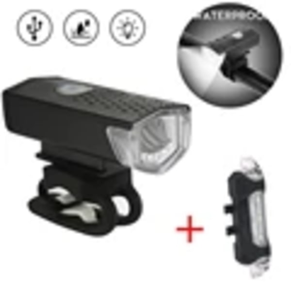 Mtb cykel forlygter Usb Led genopladelig vandtæt bjerg forlygte - cykellys 2255B-918 White OPP