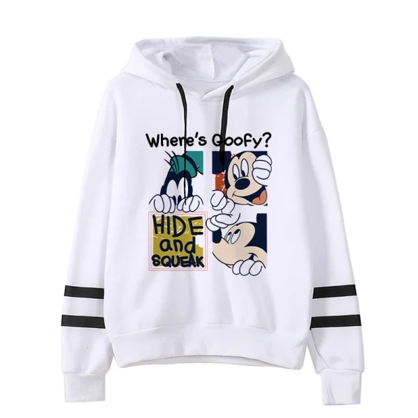 Tröjor New Y2k 90s Kawaii Cartoon Anime Tröja Minnie Mouse Hoodie Kläder Flicka Pojke Mickey Hoody Top Hoodies 5020 XXL