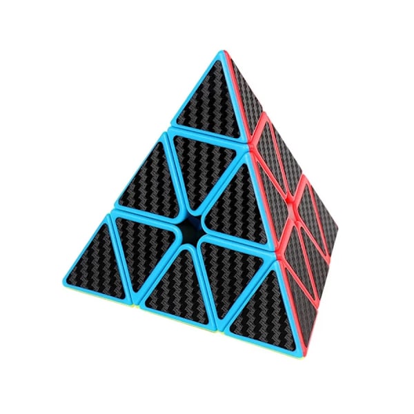 Meilong Carbon Fiber Cube 2x2x2 3x3x3 4x4x4 Pyramid Skew SQ1 Megaminx Puslespil til Begyndere og Professionelle Pyramid