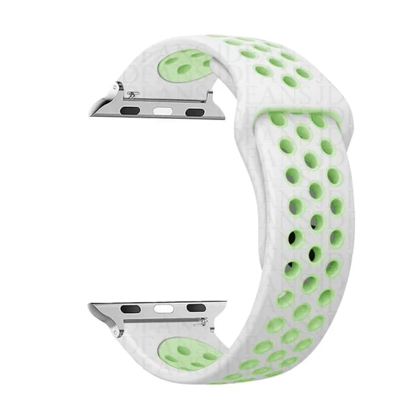 Sport loop rem För apple watch band Ultra 2 49mm 44mm 40mm 41mm 45mm 42mm 38mm Silikonarmband iwatch series 9-8-7 6 5 4 SE 53 green 38 40 41 mm M-L