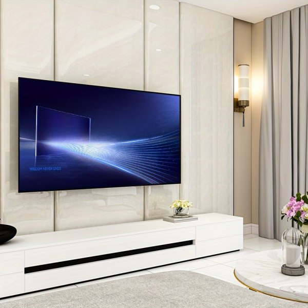 1st Ultra Slim-fix TV-väggfäste, Universal TV-fäste, lågprofil för de flesta 26"-65" (26-65 tum) LED LCD OLED-TV och bildskärmar (45,5 kg)