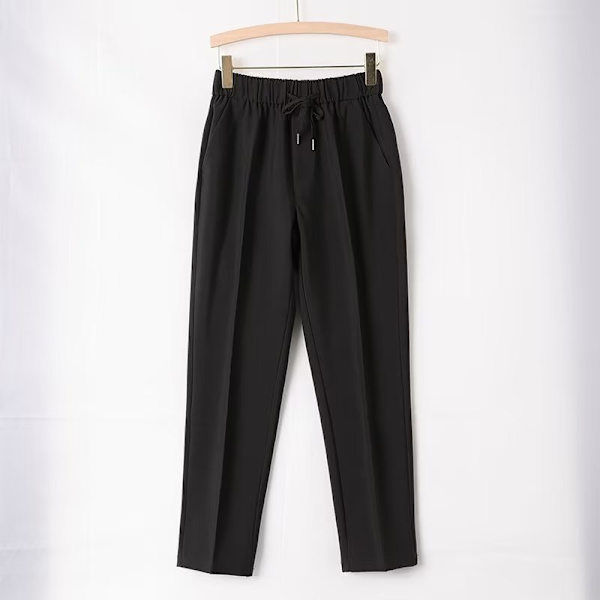 Trendy Straight-Leg Bukser til Mænd - Beskåret Harajuku-stil 2023 - Nye Casual Kunstneriske Kostumebukser - Forår og Efterår - Trendy Mærker Dark Gray 28