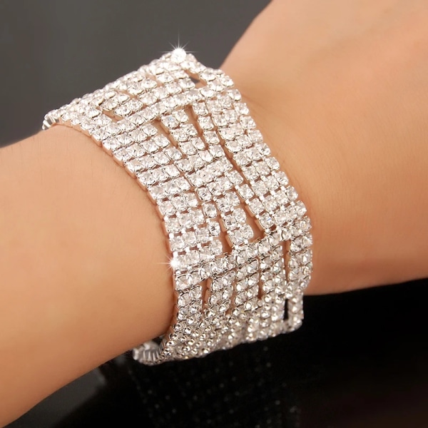 Nya Fashion Charm Armband 925 Silver AAAAA Zircon Crystal Kvinnor Armband Bröllop Förlovning Lyx Smycken 12
