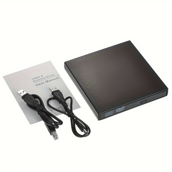 Extern USB Optisk enhet DVD Optisk enhet Notebook Desktop Allt-i-ett Universal Burner Mobil optisk enhet Black