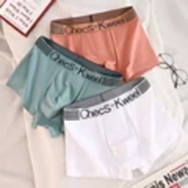 3St Mäns Boxer Shorts Underkläder Sexiga Trosor Bomull Boxers Man Underpansar Manliga Shorts Home U Konvex Lingerie Stor Storlek L-6Xl 3pcsQ 6XL 100-110kg