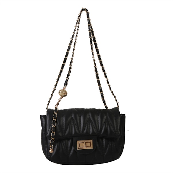 Vår 2024 Ny Mode Enkel Axel Väska Enkel Western Style Axel Väska Liten Kvadrat Väska Kedja Trendy Crossbody Väska Axer Väskan Yellow