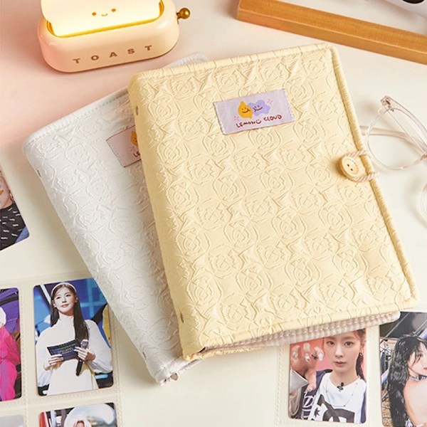 A5-kort Binder Ins Photo Album 3 Tommer Kpop Photocard Holder Idol Billeder Opbevaring Fald Postkort Album Skolepapir S1