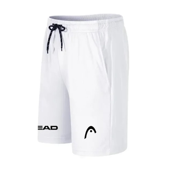 Mænds Løbeshorts Gym Bær Fitness Løbeshorts Rep Løbeshorts Tennis Basket Fodbold Træning Sho Sho 2024 White-H XXL