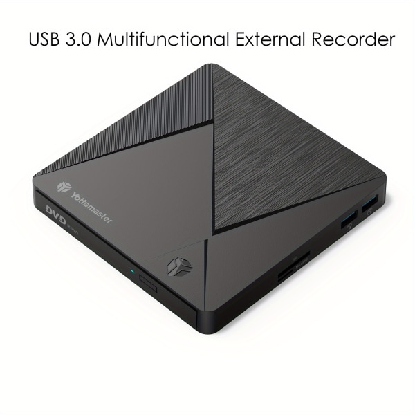 Yottamaster USB3.0 multifunktionell och effektiv Blue Ray extern inspelare stöder läsning och inspelning av olika typer