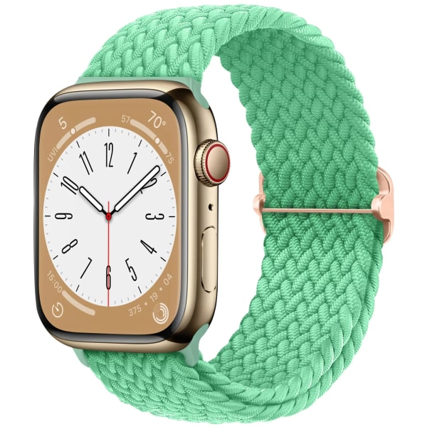 Rem för Apple Watch band 44 mm 45 mm 49 mm 42 mm 40 mm 41 mm 44 mm Elastiskt flätat Solo armband correa Series 9 8 7 6 5 4 SE Ultra mint 38mm 40mm 41mm